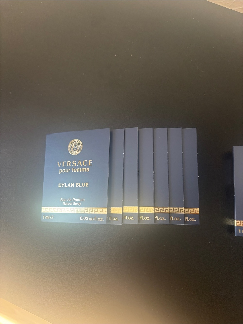 Versace Dylan Blue Mini Eau de Parfum Samples - Navy & Gold